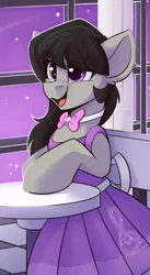 Size: 1059x1938 | Tagged: safe, artist:shadowreindeer, derpibooru import, octavia melody, earth pony, pony, clothes, cute, dress, female, grand galloping gala, mare, solo, tavibetes