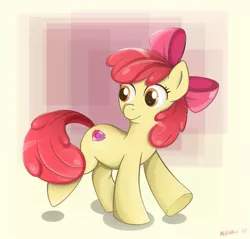 Size: 915x874 | Tagged: safe, artist:milanoss, derpibooru import, apple bloom, earth pony, pony, female, filly, solo