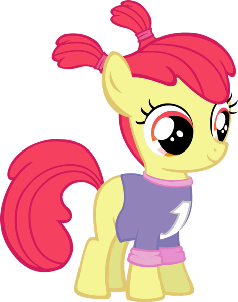 Size: 794x1007 | Tagged: safe, artist:klarnetist, derpibooru import, apple bloom, pony, christine cavanaugh, clothes, cosplay, costume, darkwing duck, gosalyn mallard, solo