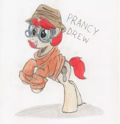 Size: 850x879 | Tagged: safe, artist:brogararts, derpibooru import, idw, prancy drew, pony, unicorn, friends forever, spoiler:comic, spoiler:comicff16, female, filly, solo, traditional art