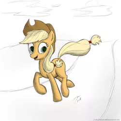 Size: 900x900 | Tagged: applejack, artist:rule1of1coldfire, derpibooru import, safe, sketch, solo