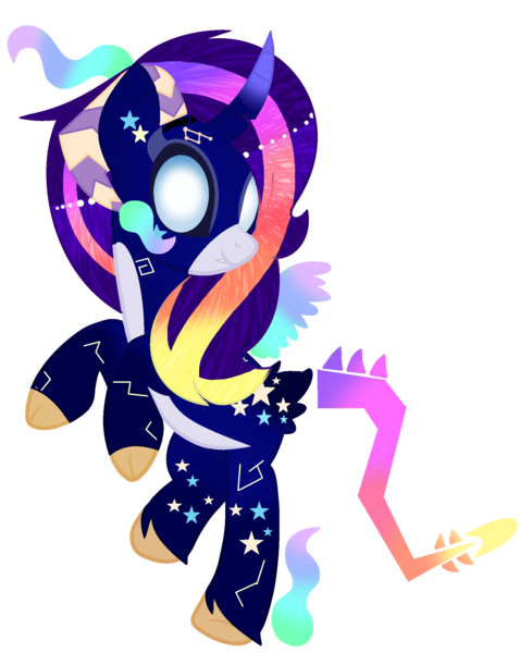 Size: 1835x2303 | Tagged: safe, artist:celestial-rue0w0, derpibooru import, oc, oc:dusty star, original species, pony, unicorn, horns, simple background, solo, transparent background