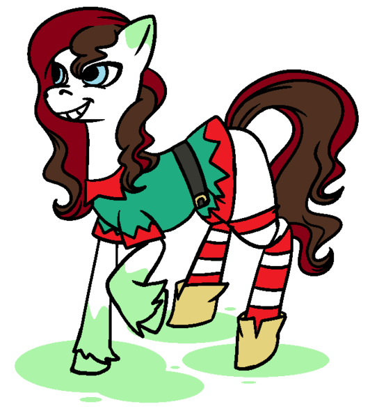 Size: 656x740 | Tagged: safe, artist:dragonflyfire8, artist:ponebox, derpibooru import, oc, unofficial characters only, earth pony, pony, clothes, collaboration, earth pony oc, female, grin, mare, raised hoof, simple background, smiling, socks, solo, striped socks, transparent background, unshorn fetlocks