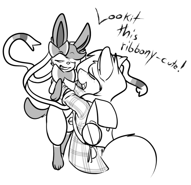 Artist Cantershirecommons Clothes Derpibooru Import Earth Pony Eeveelution Monochrome Oc Oc Timeline Pokemon Safe Sylveon Unofficial Characters Only Twibooru