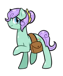 Size: 500x600 | Tagged: safe, artist:jagga-chan, derpibooru import, oc, oc:remedy, earth pony, pony, bag, female, mare, saddle bag, solo