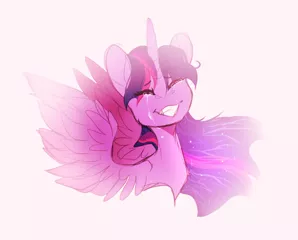 Size: 1024x826 | Tagged: safe, artist:pprinceran, derpibooru import, twilight sparkle, twilight sparkle (alicorn), alicorn, pony, bust, crying, cute, end of ponies, grin, simple background, smiling, solo, tears of joy, twiabetes, white background