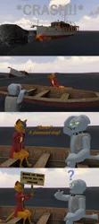 Size: 1920x4320 | Tagged: 3d, abyssinian, artist:papadragon69, boat, capper dapperpaws, comic, crash, derpibooru import, diamond dog, fido, my little pony: the movie, old master q, parody, politics, protest, reference, safe, sign, sinking ship, source filmmaker, water