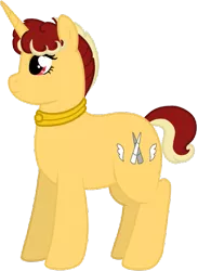 Size: 557x759 | Tagged: safe, artist:69beas, derpibooru import, oc, oc:jessie feuer, unofficial characters only, pony, unicorn, collar, female, mare, show accurate, simple background, solo, transparent background