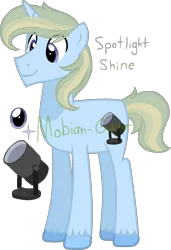 Size: 740x1080 | Tagged: artist:mobian-gamer, derpibooru import, oc, oc:spotlight shine, offspring, parent:prince blueblood, parents:bluetrix, parent:trixie, safe, unofficial characters only