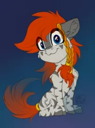 Size: 2606x3500 | Tagged: artist:airfly-pony, chibi, derpibooru import, looking at you, oc, oc:zafer, patreon, patreon reward, safe, smiling, solo, unofficial characters only, zebra, zebra oc