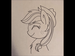 Size: 600x450 | Tagged: safe, derpibooru import, applejack, earth pony, pony, animated, frame by frame, gif, solo, traditional animation, traditional art