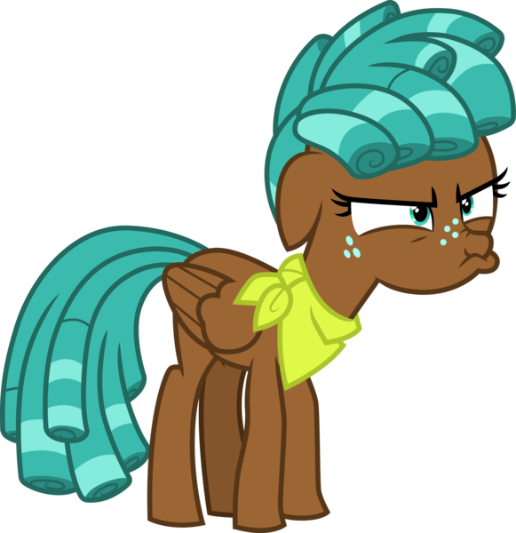 Size: 3388x3500 | Tagged: safe, artist:cloudyglow, derpibooru import, spur, pegasus, pony, growing up is hard to do, .ai available, angry, annoyed, female, freckles, high res, mare, scrunchy face, simple background, solo, teenager, transparent background, vector