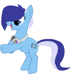 Size: 4026x4058 | Tagged: safe, artist:toutax, derpibooru import, oc, oc:brushie brusha, unofficial characters only, earth pony, pony, cutie mark, headphones, simple background, solo, transparent background, vector