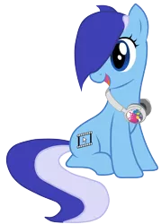 Size: 3000x4190 | Tagged: safe, artist:toutax, derpibooru import, oc, oc:brushie brusha, unofficial characters only, earth pony, pony, cutie mark, headphones, simple background, smiley face, smiling, solo, transparent background, vector