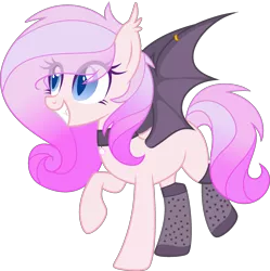 Size: 2253x2260 | Tagged: safe, artist:crystalponyart7669, derpibooru import, oc, oc:bubblegum swirl, bat pony, pony, base used, choker, clothes, female, mare, simple background, socks, solo, transparent background