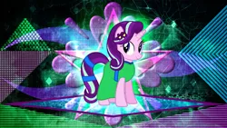 Size: 3840x2160 | Tagged: safe, artist:laszlvfx, artist:pilot231, derpibooru import, edit, starlight glimmer, pony, unicorn, clothes, cute, dress, female, high res, mare, wallpaper, wallpaper edit