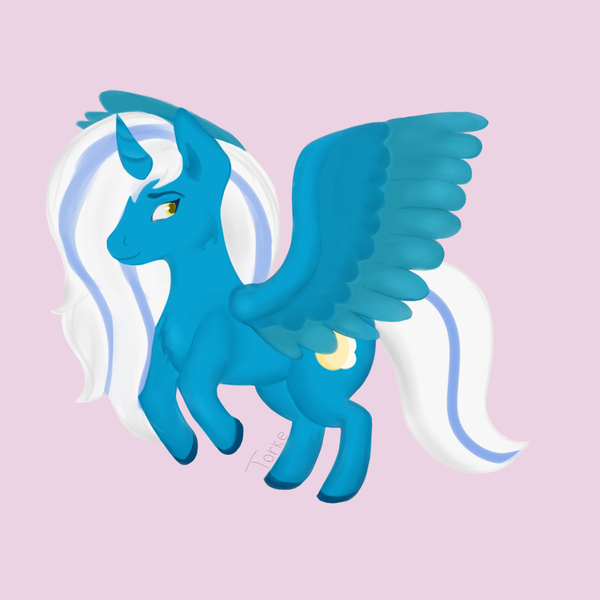 Size: 1000x1000 | Tagged: adorabelle, alicorn, alicorn oc, artist:torke159, chibi, cute, derpibooru import, female, horn, mare, oc, oc:fleurbelle, safe, wings, yellow eyes