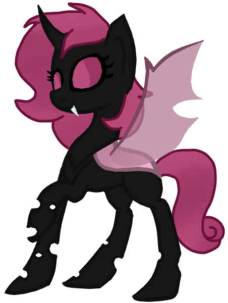 Size: 1601x2126 | Tagged: safe, artist:northerndawnart, derpibooru import, oc, oc:idem, unofficial characters only, changeling, 2020 community collab, derpibooru community collaboration, base used, changeling oc, female, pink changeling, simple background, solo, transparent background