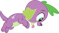 Size: 2882x1620 | Tagged: safe, alternate version, artist:efernothedragon, derpibooru import, edit, editor:slayerbvc, vector edit, spike, spike the regular dog, dog, equestria girls, equestria girls series, accessory-less edit, cute, missing accessory, puppy, simple background, solo, spikabetes, transparent background, vector