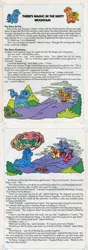 Size: 500x1428 | Tagged: baby lucky, bow, bowtie, comic:my little pony (g1), derpibooru import, fireball (g1), g1, ice crystal, lightning (g1), official, safe, sunburst (g1), tail bow, there's magic in the misty mountain, thundercloud (g1), tornado (g1)