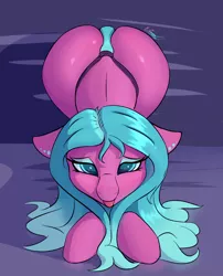 Size: 1700x2100 | Tagged: suggestive, artist:sinnah, derpibooru import, oc, unofficial characters only, earth pony, pony, clothes, face down ass up, image, panties, png, solo, thong, underwear
