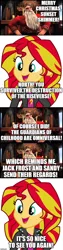 Size: 500x1980 | Tagged: safe, derpibooru import, edit, edited screencap, editor:lord you know who, screencap, sunset shimmer, equestria girls, christmas, comic, fanfic art, holiday, north, rise of the guardians, santa claus, screencap comic