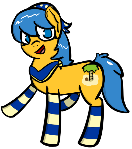 Size: 2065x2333 | Tagged: safe, artist:faintshadow, derpibooru import, oc, oc:ramona, unofficial characters only, earth pony, pony, bandana, clothes, cutie mark, socks, solo, striped socks