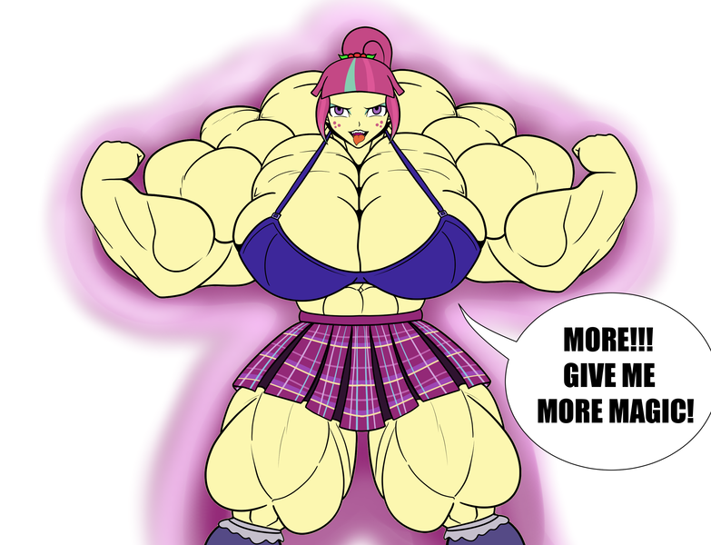 Size: 3000x2300 | Tagged: suggestive, artist:nokozeze, derpibooru import, sour sweet, equestria girls, abs, biceps, big breasts, bra, breasts, busty sour sweet, clothes, fetish, huge breasts, hyper, hyper muscle, muscle fetish, muscles, overdeveloped muscles, pecs, sour swole, thighs, tongue out, underwear