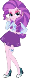 Size: 3214x8364 | Tagged: safe, artist:digimonlover101, derpibooru import, oc, oc:bella, equestria girls, absurd resolution, clothes, ear piercing, earring, female, high heels, jewelry, not rarity, offspring, parent:rarity, parent:trenderhoof, parents:trenderity, piercing, shoes, simple background, solo, transparent background, vector
