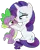 Size: 752x943 | Tagged: safe, artist:georgegarza01, derpibooru import, rarity, spike, dragon, pony, unicorn, female, kiss mark, kissing, lipstick, male, mare, shipping, show accurate, simple background, sitting, sparity, straight, transparent background, vector