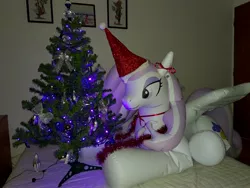 Size: 4000x3000 | Tagged: safe, artist:arniemkii, derpibooru import, fleur-de-lis, alicorn, horse, inflatable pony, pegasus, pony, unicorn, bootleg, christmas, christmas tree, female, holiday, hongyi, inflatable, inflatable toy, inflation, mare, tree