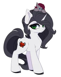 Size: 1080x1350 | Tagged: safe, artist:xsatanielx, derpibooru import, oc, oc:enya lunar eclipse, oc:reinina hazard, unofficial characters only, pony, unicorn, 2020 community collab, derpibooru community collaboration, female, mare, plushie, rcf community, simple background, solo, transparent background