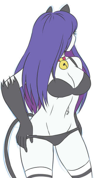 Size: 1216x2200 | Tagged: suggestive, artist:sumin6301, derpibooru import, rarity, cat, equestria girls, adorasexy, animal costume, arm behind head, bell, bell collar, belly button, bellyring, breasts, busty rarity, cat bell, cat costume, cat ears, cat tail, catgirl, cleavage, clothes, collar, costume, cute, fangs, female, looking at you, panties, piercing, raribetes, raricat, sexy, simple background, smiling, solo, solo female, underwear, white background