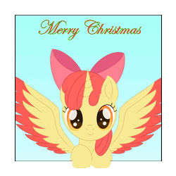 Size: 2000x2000 | Tagged: adorabloom, alicorn, alicornified, animated, apple bloom, apple bloom's bow, artist:lifesharbinger, bloomicorn, bow, colored wings, cute, derpibooru import, gif, hair bow, race swap, safe, source needed, useless source url, wings
