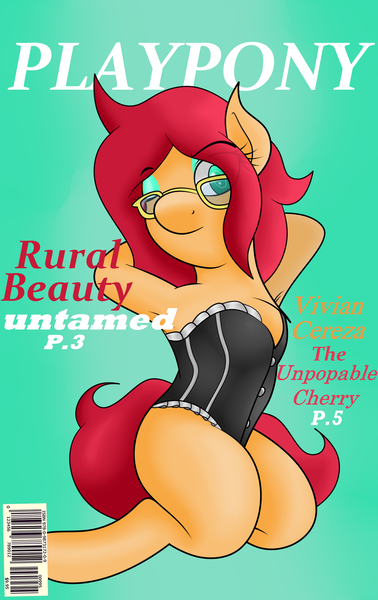 Size: 1536x2438 | Tagged: suggestive, artist:big brawler, derpibooru import, oc, oc:vivian cereza, unofficial characters only, earth pony, pony, armpits, clothes, corset, female, mare, milf, mother, playboy, playpony