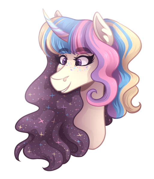 Size: 3000x3500 | Tagged: safe, artist:kikirdcz, derpibooru import, oc, oc:supernova, pony, unicorn, bust, female, mare, portrait, simple background, solo, transparent background