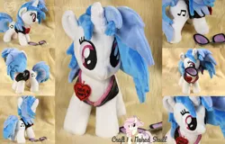 Size: 1560x1000 | Tagged: safe, artist:nakedskull, derpibooru import, vinyl scratch, pony, clothes, irl, jacket, photo, plushie, solo