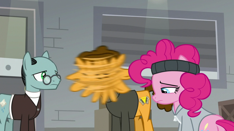 Size: 1920x1080 | Tagged: cheese sandwich, derpibooru import, great moments in animation, pinkie pie, safe, sans smirk, screencap, smear frame, the last laugh