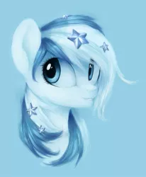 Size: 843x1024 | Tagged: safe, artist:aphphphphp, derpibooru import, oc, oc:starline, unofficial characters only, pegasus, pony, blue background, bust, female, mare, portrait, simple background, solo, stars