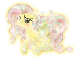 Size: 602x467 | Tagged: safe, artist:lincolnbrewsterfan, derpibooru import, fluttershy, crystal pony, pegasus, pony, .svg available, crystallized, rainbow power, rainbow power-ified, simple background, solo, svg, transparent background, vector