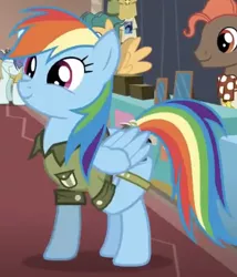 Size: 559x652 | Tagged: safe, derpibooru import, screencap, rainbow dash, pegasus, pony, stranger than fan fiction, cropped, cute, dashabetes, solo focus