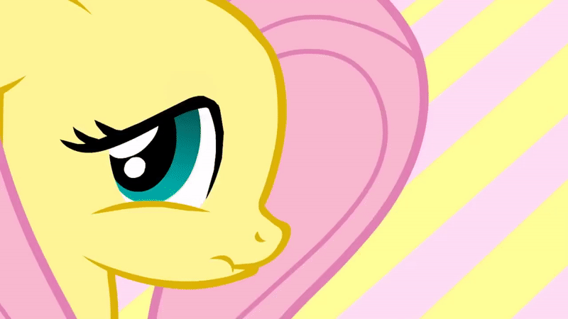 Size: 800x450 | Tagged: safe, artist:stoic5, artist:tiarawhy, derpibooru import, fluttershy, pegasus, pony, abstract background, animated, blushing, cute, female, gif, invisible stallion, mare, pantsu.html, show accurate, shyabetes, solo