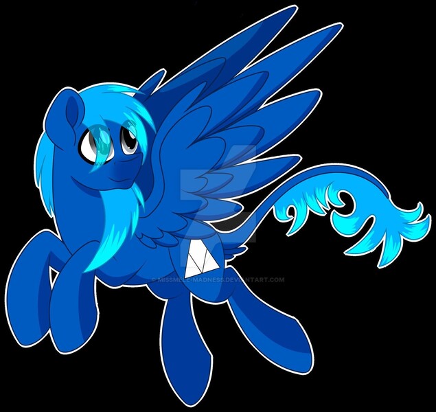 Size: 1600x1513 | Tagged: safe, artist:missmele-madness, derpibooru import, oc, pegasus, pony, black background, deviantart watermark, male, obtrusive watermark, simple background, solo, stallion, watermark