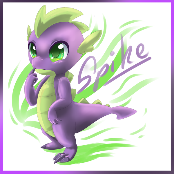 Size: 1000x1000 | Tagged: safe, artist:hylianguardians, derpibooru import, spike, dragon, abstract background, colored pupils, cute, male, solo, spikabetes