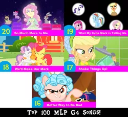 Size: 1704x1560 | Tagged: safe, artist:don2602, derpibooru import, edit, edited screencap, screencap, apple bloom, applejack, cozy glow, fluttershy, pinkie pie, rainbow dash, rarity, scootaloo, sweetie belle, twilight sparkle, twilight sparkle (alicorn), alicorn, earth pony, pegasus, pony, unicorn, crusaders of the lost mark, eqg summertime shorts, equestria girls, equestria girls series, frenemies (episode), magical mystery cure, shake things up!, so much more to me, better way to be bad, blender (object), clothes, cutie mark crusaders, dress, hair net, hug, multiple characters, pets, plushie, top 100 mlp g4 songs, we'll make our mark, what my cutie mark is telling me