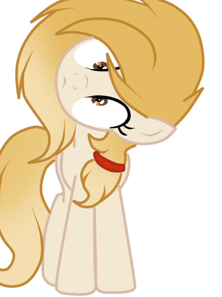 Size: 773x1034 | Tagged: safe, artist:applerougi, derpibooru import, oc, oc:cremita, earth pony, pony, female, head tilt, mare, simple background, solo, transparent background