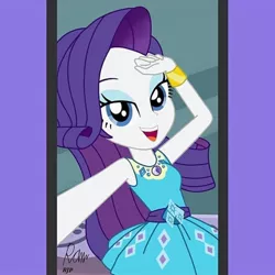 Size: 1080x1080 | Tagged: safe, artist:rjp.rammy, derpibooru import, rarity, equestria girls, equestria girls series, street chic, spoiler:eqg series (season 2), eyeshadow, geode of shielding, lidded eyes, looking at you, magical geodes, makeup, solo