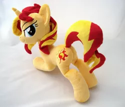 Size: 2048x1757 | Tagged: suggestive, artist:planetplush, derpibooru import, sunset shimmer, pony, unicorn, bedroom eyes, butt, female, irl, looking at you, looking back, looking back at you, mare, photo, plot, plushie, solo, solo female, sultry pose