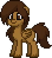 Size: 880x980 | Tagged: safe, derpibooru import, oc, oc:cocoa bittersweet, unofficial characters only, pegasus, pony, pony town, long hair, male, pixel art, simple background, solo, stallion, transparent background, wings