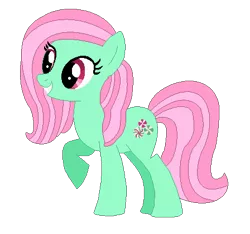 Size: 448x420 | Tagged: safe, artist:selenaede, artist:user15432, derpibooru import, minty, earth pony, pony, base used, cute, g3, g3 to g4, g4, generation leap, mintabetes, simple background, transparent background